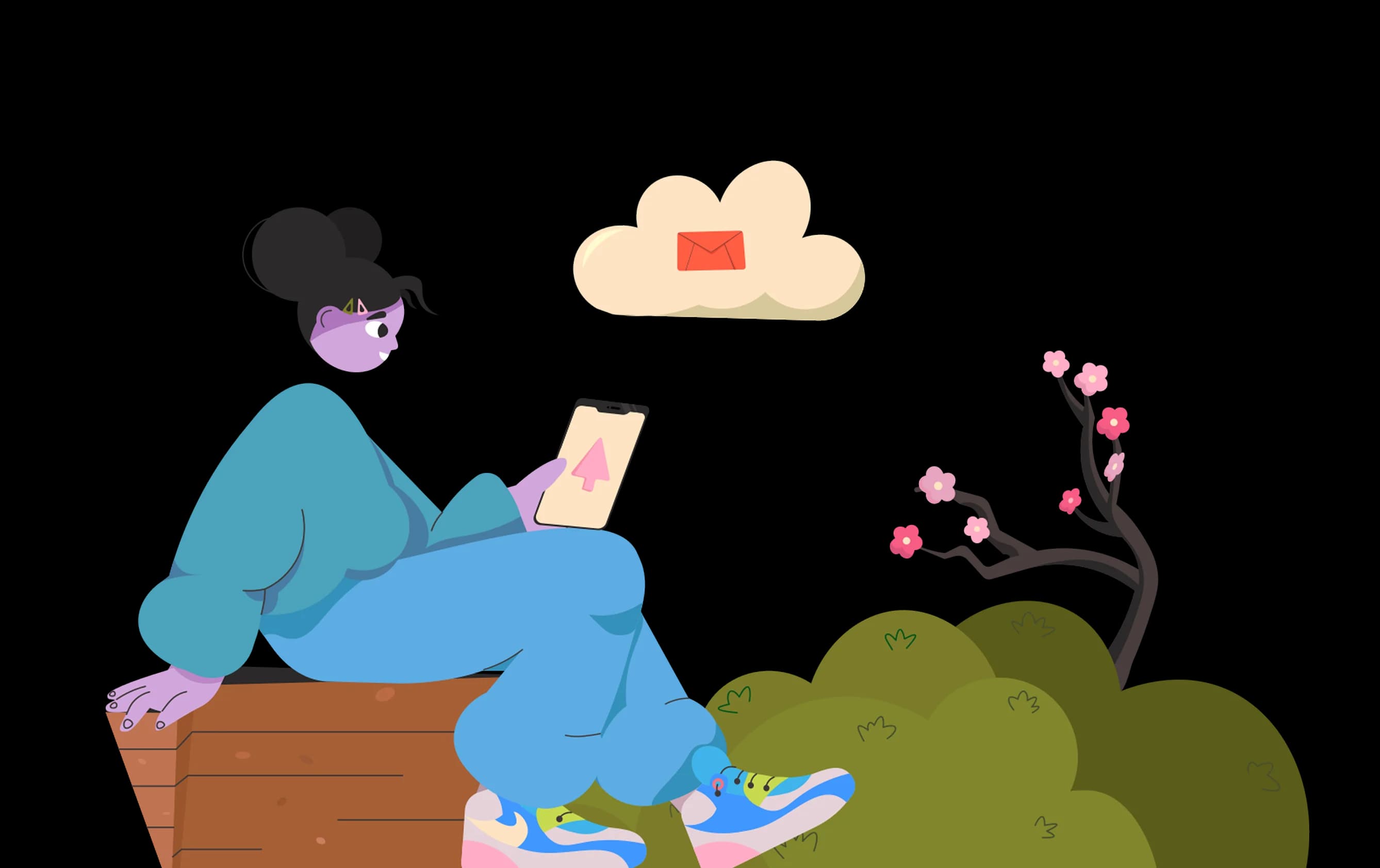 Person signing up for Wisdom Sprouts IT career tips and full stack course newsletter